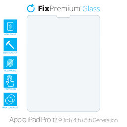 FixPremium Glass - Geam securizat pentru Apple iPad Pro 12.9" (3rd Gen 2018, 4th Gen 2020, 5th Gen 2021, 6th Gen 2022)