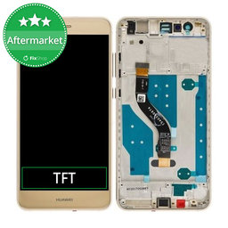 Huawei P10 lite - Ecran LCD + Sticlă Tactilă + Ramă (Platinum Gold) TFT