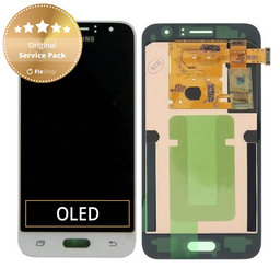 Samsung Galaxy J1 J120F (2016) - Ecran LCD + Sticlă Tactilă (White) - GH97-18224A Genuine Service Pack