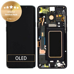 Samsung Galaxy S9 Plus G965F, G965FD - Ecran LCD + Sticlă Tactilă + Ramă (Midnight Black) - GH97-21691A, GH97-21722A, GH97-21692A Genuine Service Pack