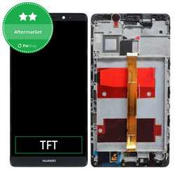 Huawei Mate 8 - Ecran LCD + Sticlă Tactilă + Ramă (Space Gray) TFT