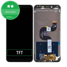 Xiaomi Mi A2 (Mi 6X) - Ecran LCD + Sticlă Tactilă + Ramă (Black) TFT