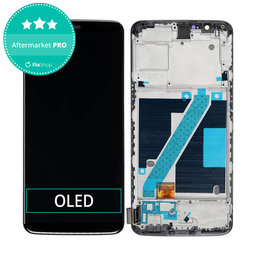 OnePlus 5T - Ecran LCD + Sticlă Tactilă + Ramă (Black) OLED