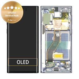 Samsung Galaxy Note 10 - Ecran LCD + Sticlă Tactilă + Ramă (Aura Glow) - GH82-20817C, GH82-20818C Genuine Service Pack