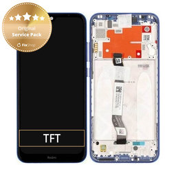 Xiaomi Redmi Note 8T - Ecran LCD + Sticlă Tactilă + Ramă (Starscape Blue) - 5600030C3X00 Genuine Service Pack