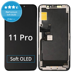 Apple iPhone 11 Pro - Ecran LCD + Sticlă Tactilă + Ramă Soft OLED FixPremium