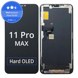 Apple iPhone 11 Pro Max - Ecran LCD + Sticlă Tactilă + Ramă Hard OLED FixPremium