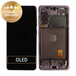 Samsung Galaxy S20 FE G780F - Ecran LCD + Sticlă Tactilă + Ramă (Cloud Lavender) - GH82-24219C, GH82-24220C, GH82-31328C, GH82-31329C Genuine Service Pack