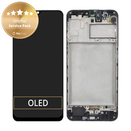 Samsung Galaxy M31 M315F - Ecran LCD + Sticlă Tactilă + Ramă (Space Black) - GH82-22405A, GH82-22631A Genuine Service Pack