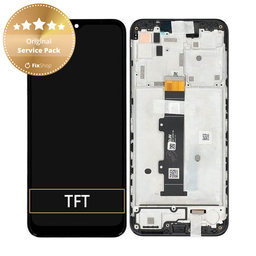 Motorola Moto G30 XT2129 - Ecran LCD + Sticlă Tactilă + Ramă (Phantom Black) - 5D68C18187 Genuine Service Pack