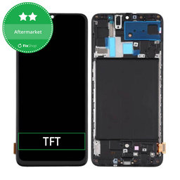 Samsung Galaxy A70 A705F - Ecran LCD + Sticlă Tactilă + Ramă (Black) TFT