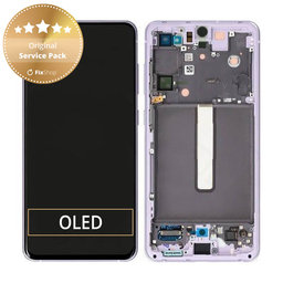 Samsung Galaxy S21 FE G990B - Ecran LCD + Sticlă Tactilă + Ramă (Violet) - GH82-26414D, GH82-26420D, GH82-26590D Genuine Service Pack