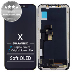 Apple iPhone X - Ecran LCD + Sticlă Tactilă + Ramă Original Refurbished PRO