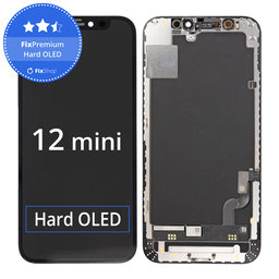 Apple iPhone 12 Mini - Ecran LCD + Sticlă Tactilă + Ramă Hard OLED FixPremium