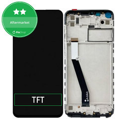 Xiaomi Redmi Note 9 - Ecran LCD + Sticlă Tactilă + Ramă (Black) TFT