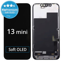 Apple iPhone 13 Mini - Ecran LCD + Sticlă Tactilă + Ramă Soft OLED FixPremium