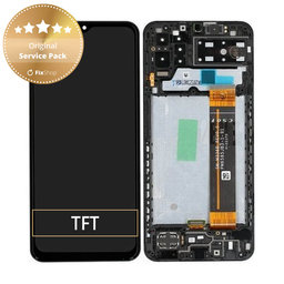 Samsung Galaxy A13 A137F - Ecran LCD + Sticlă Tactilă + Ramă (Black) - GH82-29227A, GH82-29228A Genuine Service Pack