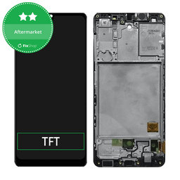 Samsung Galaxy A41 A415F - Ecran LCD + Sticlă Tactilă + Ramă (Prism Crush Black) TFT