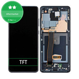 Samsung Galaxy S20 Ultra G988F - Ecran LCD + Sticlă Tactilă + Ramă (Cosmic Black) TFT