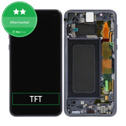 Samsung Galaxy S10e G970F - Ecran LCD + Sticlă Tactilă + Ramă (Prism Black) TFT