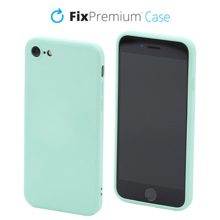 FixPremium - Silicon Caz pentru iPhone 7, 8, SE 2020 & SE 2022, light cyan