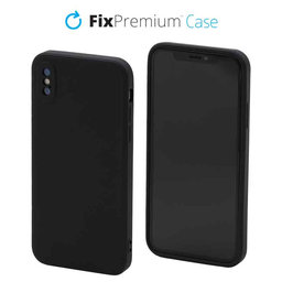 FixPremium - Silicon Caz pentru iPhone X & XS, negru