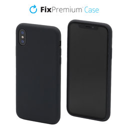 FixPremium - Silicon Caz pentru iPhone X & XS, space grey