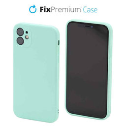 FixPremium - Silicon Caz pentru iPhone 11, light cyan
