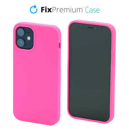 FixPremium - Silicon Caz pentru iPhone 12 mini, magenta