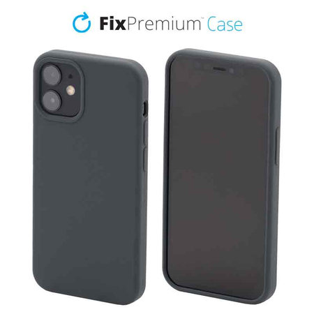 FixPremium - Silicon Caz pentru iPhone 12 mini, space grey