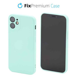FixPremium - Silicon Caz pentru iPhone 12 mini, light cyan