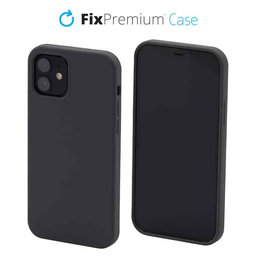 FixPremium - Silicon Caz pentru iPhone 12, space grey