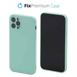 FixPremium - Silicon Caz pentru iPhone 12 Pro, light cyan