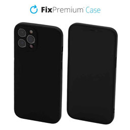 FixPremium - Silicon Caz pentru iPhone 12 Pro Max, negru