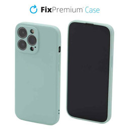 FixPremium - Silicon Caz pentru iPhone 13 Pro Max, light cyan