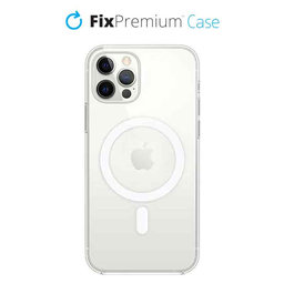 FixPremium - Silicon Caz cu MagSafe pentru iPhone 12 & 12 Pro, transparent