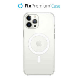 FixPremium - Silicon Caz cu MagSafe pentru iPhone 12 Pro Max, transparent