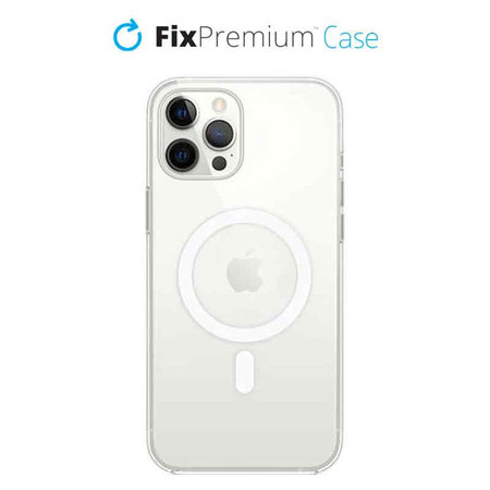 FixPremium - Silicon Caz cu MagSafe pentru iPhone 12 Pro Max, transparent