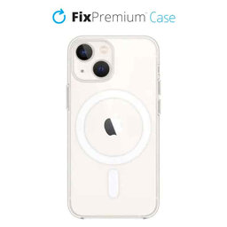 FixPremium - Silicon Caz cu MagSafe pentru iPhone 13 mini, transparent