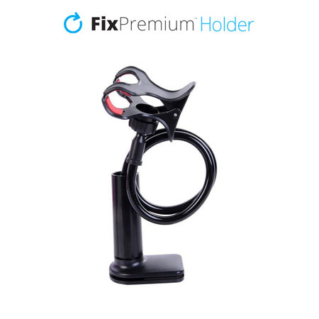 FixPremium - Titularul pentru Smartphone/Tablet cu Clip, negru