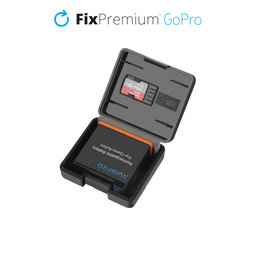 FixPremium - Caz Protectoare pentru GoPro Hero 10 Baterie & Card de memorie, negru