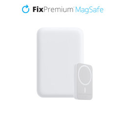 FixPremium - MagSafe PowerBank 5000 mAh, alb