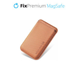 FixPremium - MagSafe Carbon Portofel, maro