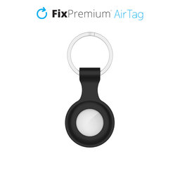 FixPremium - Silicon Breloc pentru AirTag, negru