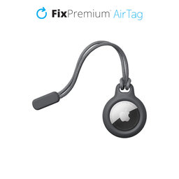 FixPremium - Caz cu String pentru AirTag, gri
