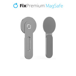 FixPremium - MagSafe Titularul pentru iPhone pentru Notebook, argint