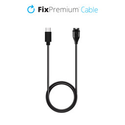 FixPremium - USB-C Încărcare Cablu pentru Garmin Un ceas, negru