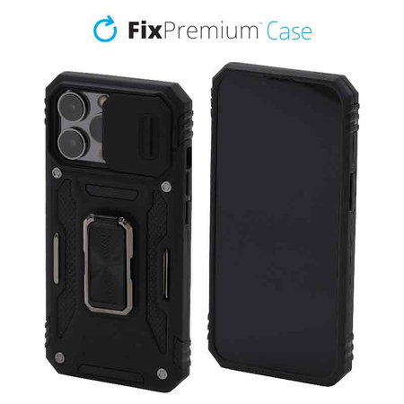 FixPremium - Caz CamShield pentru iPhone 13 Pro, negru