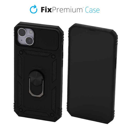 FixPremium - Caz CamShield pentru iPhone 14 Plus, negru