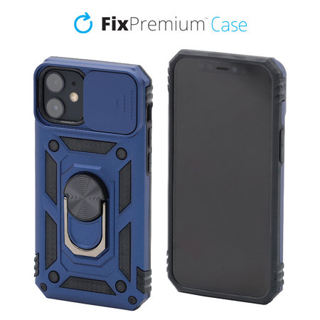 FixPremium - Caz CamShield pentru iPhone 12 mini, albastru